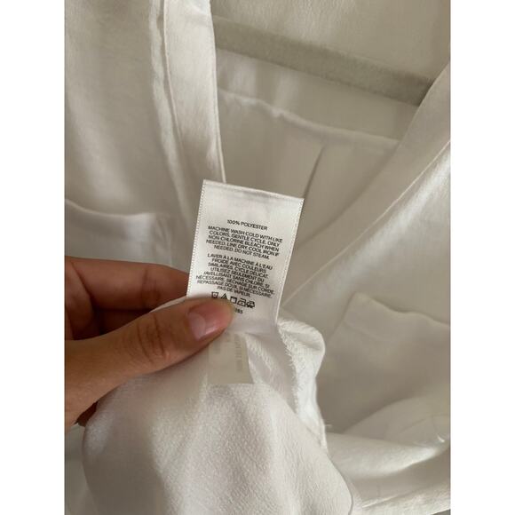 Express Top Women's Small Original Portofino Relaxed Fit Satin Button Up - Picture 6 of 7